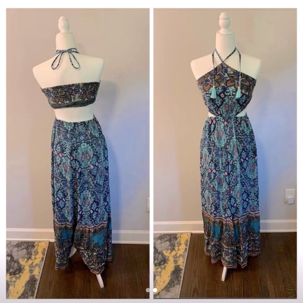 Free People Halter JUMPsuit